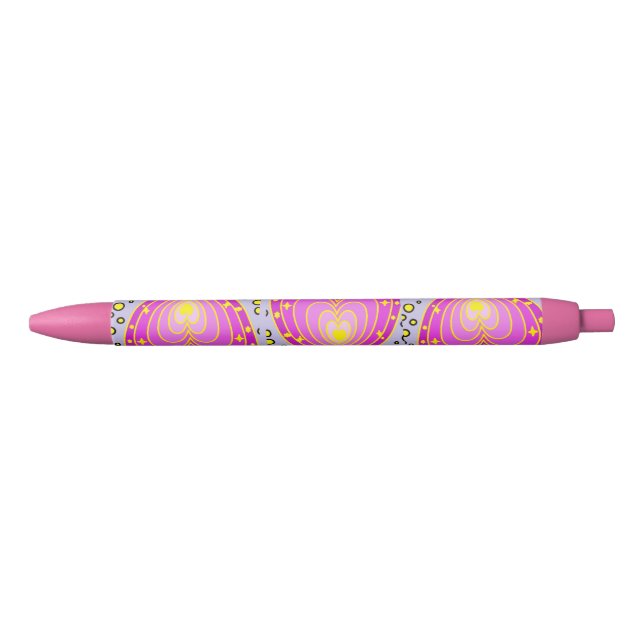 Colourful Hearts Design  Pen (Front)