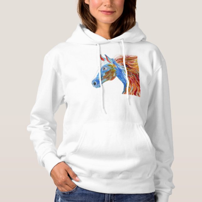 Colourful Horse Hoodie (Front)
