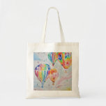 Colourful Hot Air Balloon Watercolor Art Design Tote Bag<br><div class="desc">Colourful Hot Air Balloon Watercolor Art Design,  Designed from my original watercolour art.</div>