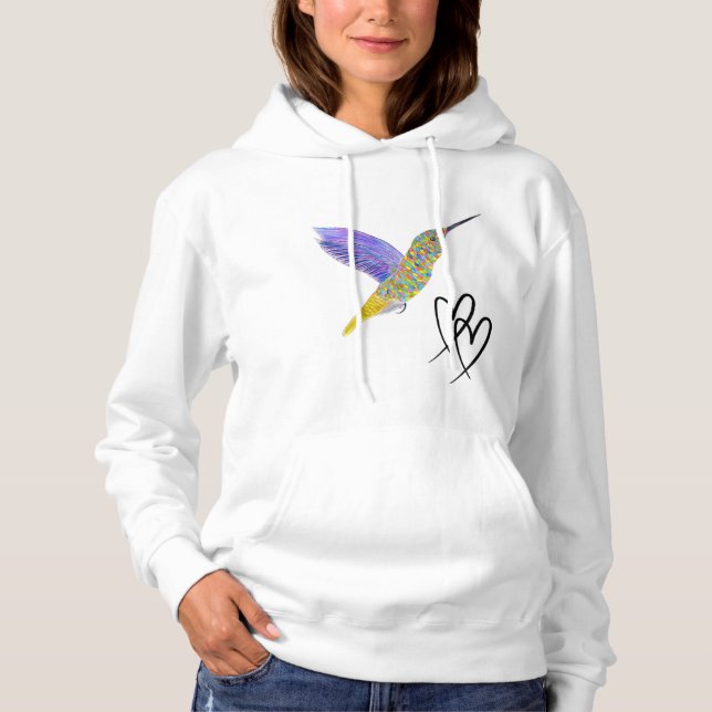 Colourful Hummingbirds Hoodie (Front)