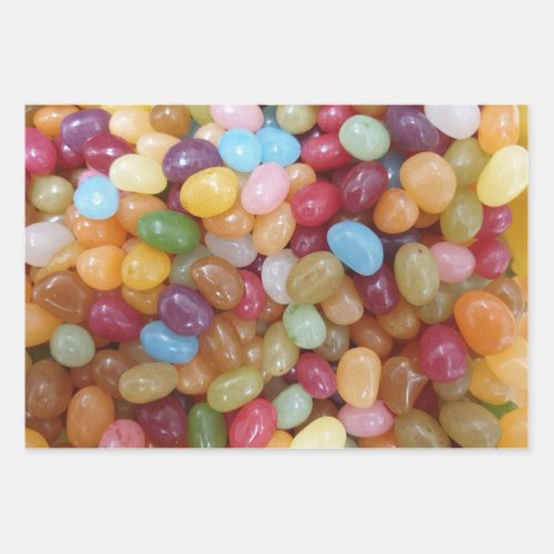 Colourful Jelly Beans Wrapping Paper Sheets
