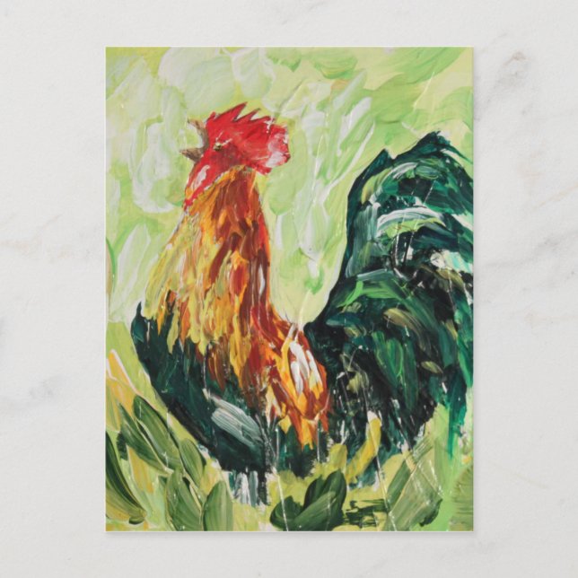 Colourful Keith the RoosterRooster Postcard (Front)