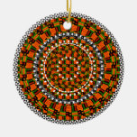 Colourful Kente Design Ceramic Ornament at Zazzle