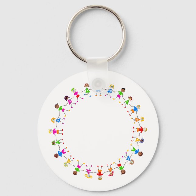 Colourful Kids Keychain (Front)