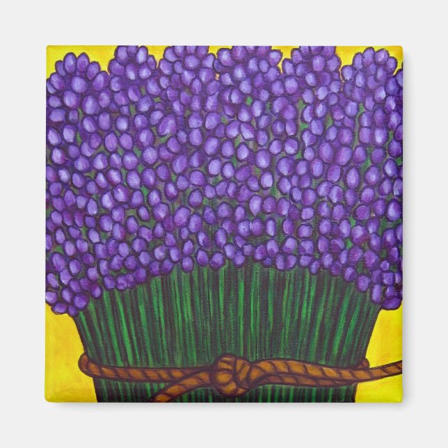 Colourful Lavender Magnet (Front)