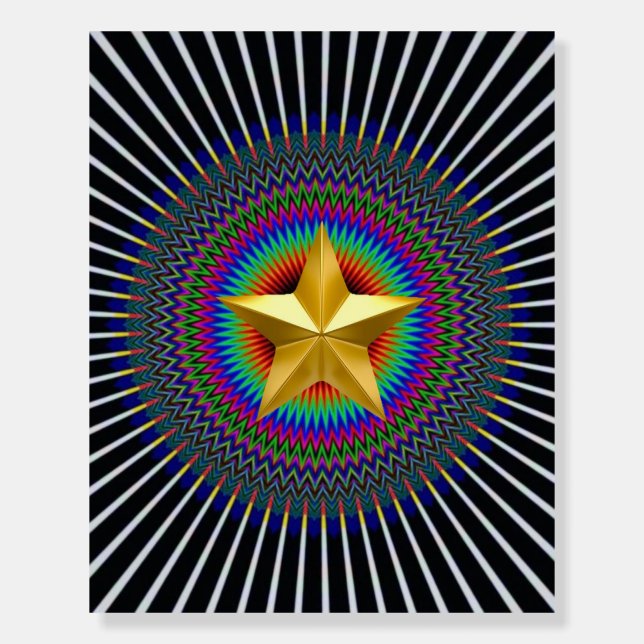 Colourful lining design Crafts Party Supplies Part Foam Board (Front)