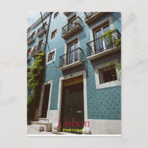 Colourful Lisbon, Travel Portugal Postcard