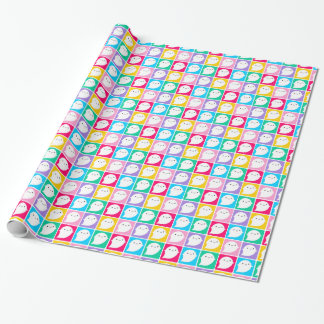 Colourful Little Ghosts Wrapping Paper