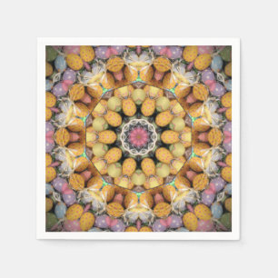Colourful Mandala Pattered Easter Egg Paper Napkins
