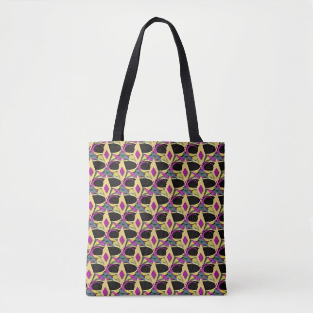 Colourful Mardi Gras Mask  Tote Bag (Front)