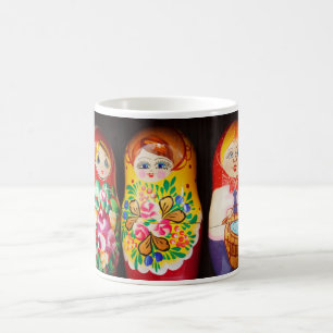 Colourful Matryoshka Dolls Coffee Mug