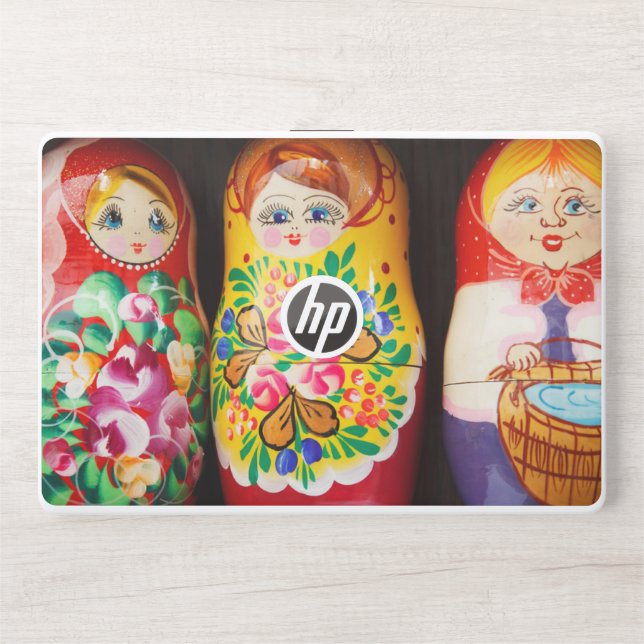 Colourful Matryoshka Dolls HP Laptop Skin (Front)