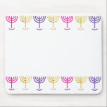 Colourful Menorah Mouse Pad<br><div class="desc">Colour your office with this beautiful Menorah mouse pad.</div>