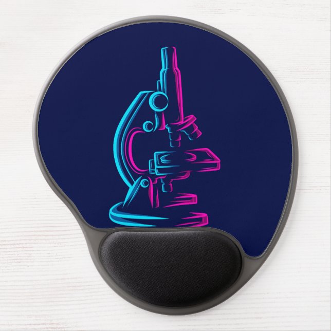 Colourful microscope design gel mouse pad (Front)