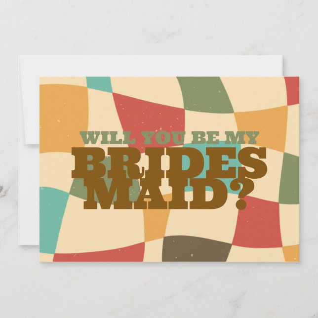 Colourful Minimalist Wedding Invitation (Front)