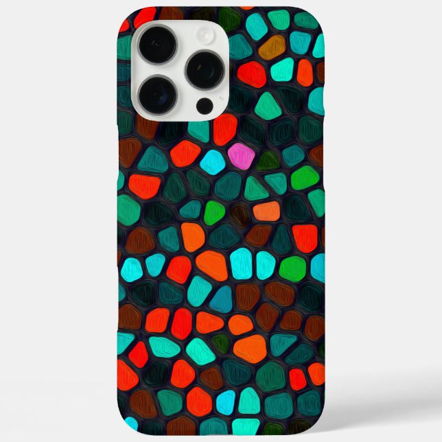 Colourful Multicoloured Mosaic Pattern Case-Mate iPhone Case (Back)