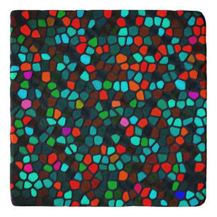 Colourful Multicoloured Mosaic Pattern Trivet