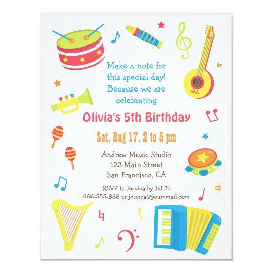 colourful_music_instruments_kids_birthday_party_card r0161773901474f4bb426dd22e6a351d2_zk91q_540