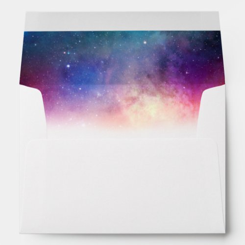 Colourful Nebula Monogram Envelope