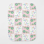 Colourful Owl Pattern For Kids 2 Burp Cloth