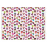 Colourful Owl Pattern For Kids 2 Tablecloth