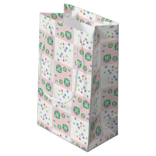 Colourful Owl Pattern For Kids Small Gift Bag