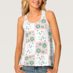 Colourful Owl Pattern For Kids Tank Top