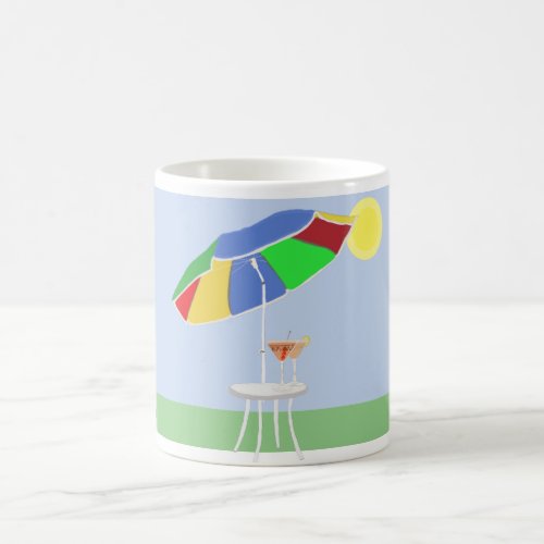 colourful Parasol and Cocktails Summer Coffee Mug