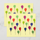 Colourful party balloons (Front/Back)