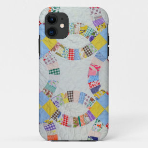 Colourful patchwork quilt iPhone 11 case