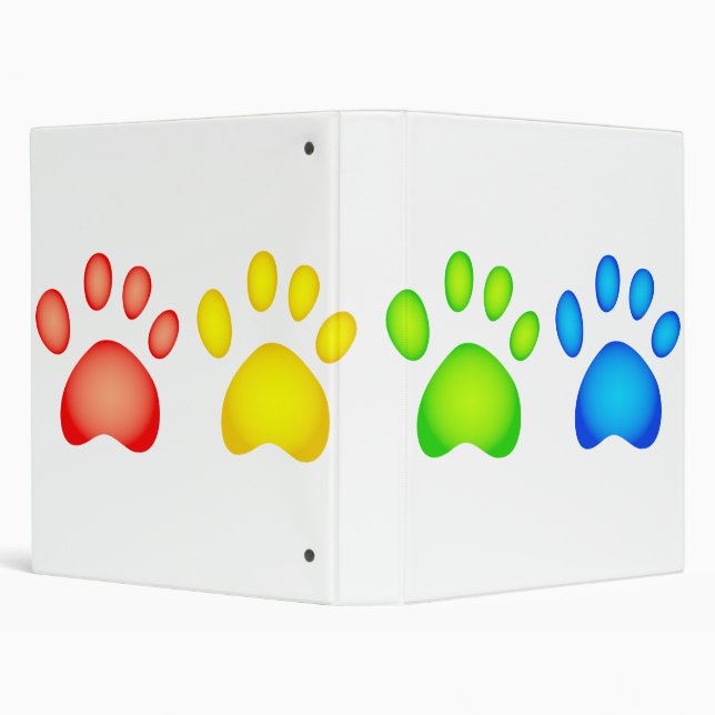 Colourful Paws Binder (Background)