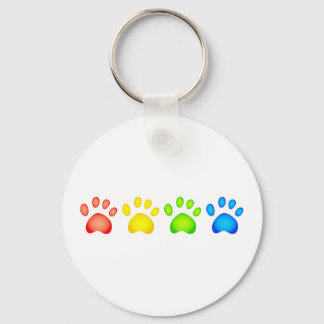 Colourful Paws Keychain