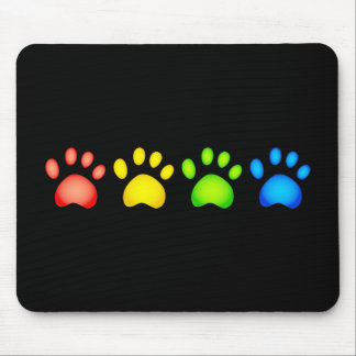 Colourful Paws Mouse Pad