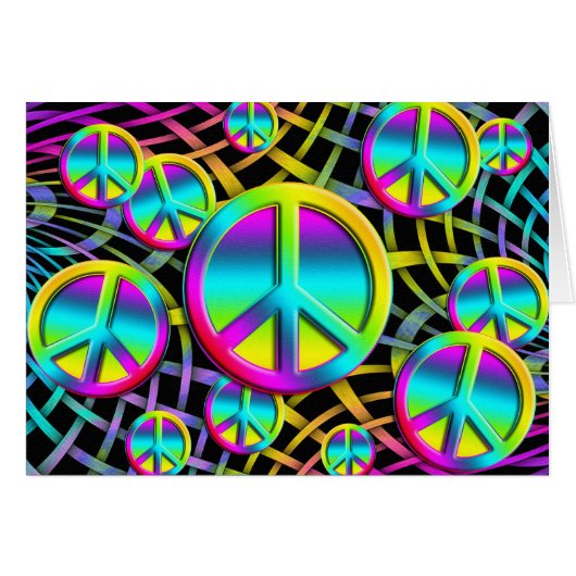 colourful PEACE Cards (Front Horizontal)