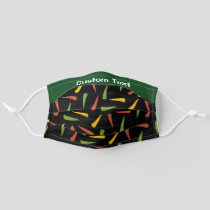 Colourful Peppers Pattern Adult Cloth Face Mask