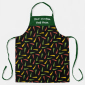 Colourful Peppers Pattern Apron (Front)