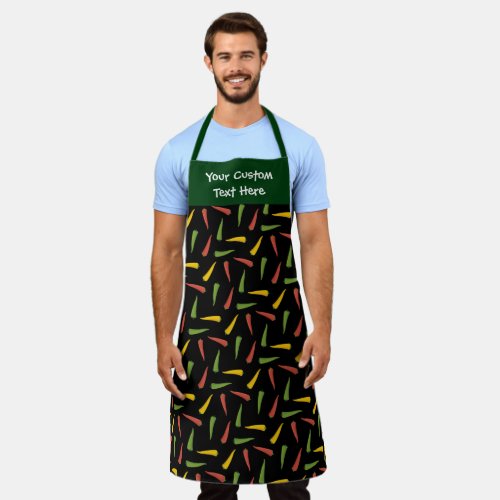 Colourful Peppers Pattern Apron
