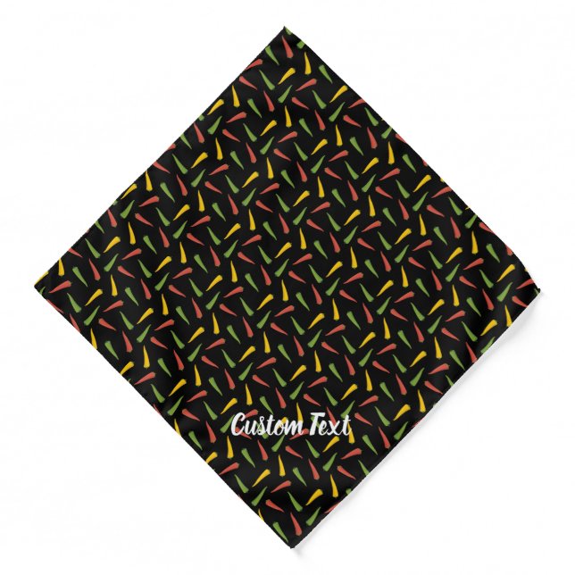 Colourful Peppers Pattern Bandana (Front)