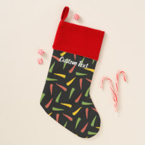 Colourful Peppers Pattern Christmas Stocking