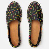 Colourful Peppers Pattern Espadrilles (Front)