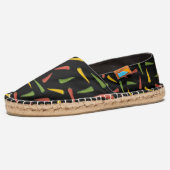 Colourful Peppers Pattern Espadrilles (Left)