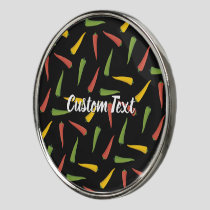 Colourful Peppers Pattern Golf Ball Marker