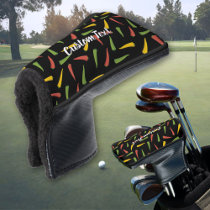 Colourful Peppers Pattern Golf Head Cover