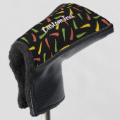 Colourful Peppers Pattern Golf Head Cover (3/4 Front)