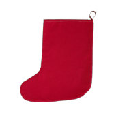 Colourful Peppers Pattern Large Christmas Stocking (Back)