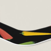 Colourful Peppers Pattern License Plate Frame (Detail)