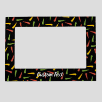 Colourful Peppers Pattern Magnetic Frame