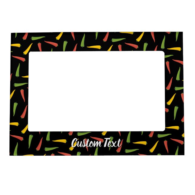 Colourful Peppers Pattern Magnetic Frame (Front)