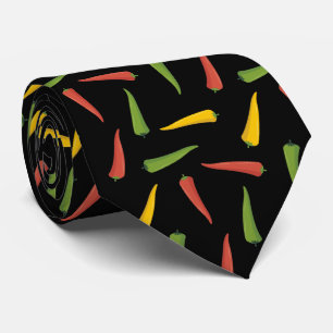 Colourful Peppers Pattern Neck Tie