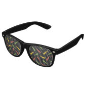 Colourful Peppers Pattern Retro Sunglasses (Angled)
